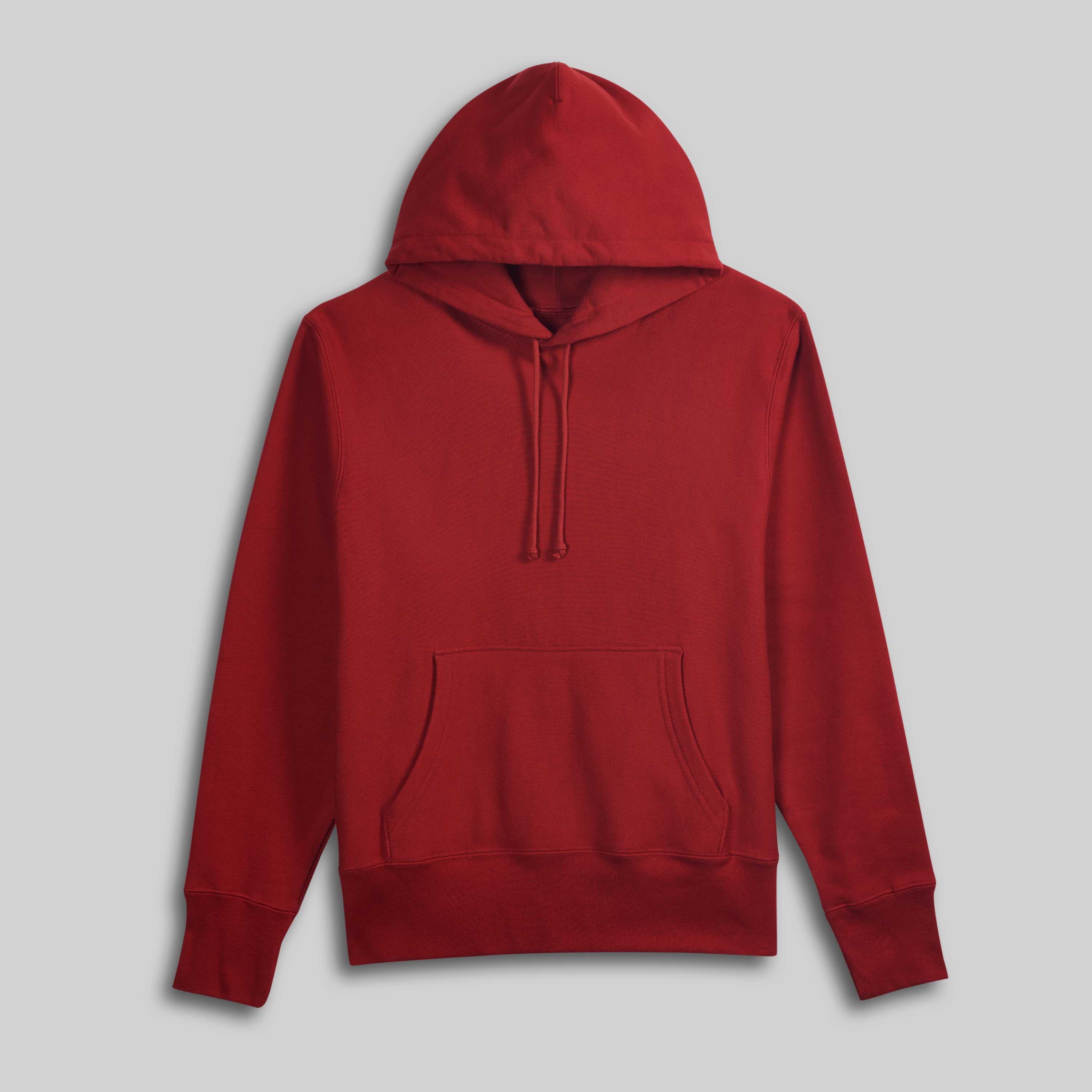 Blank Hoodie Red 500 GSM Relaxed Fit – House Of Blanks