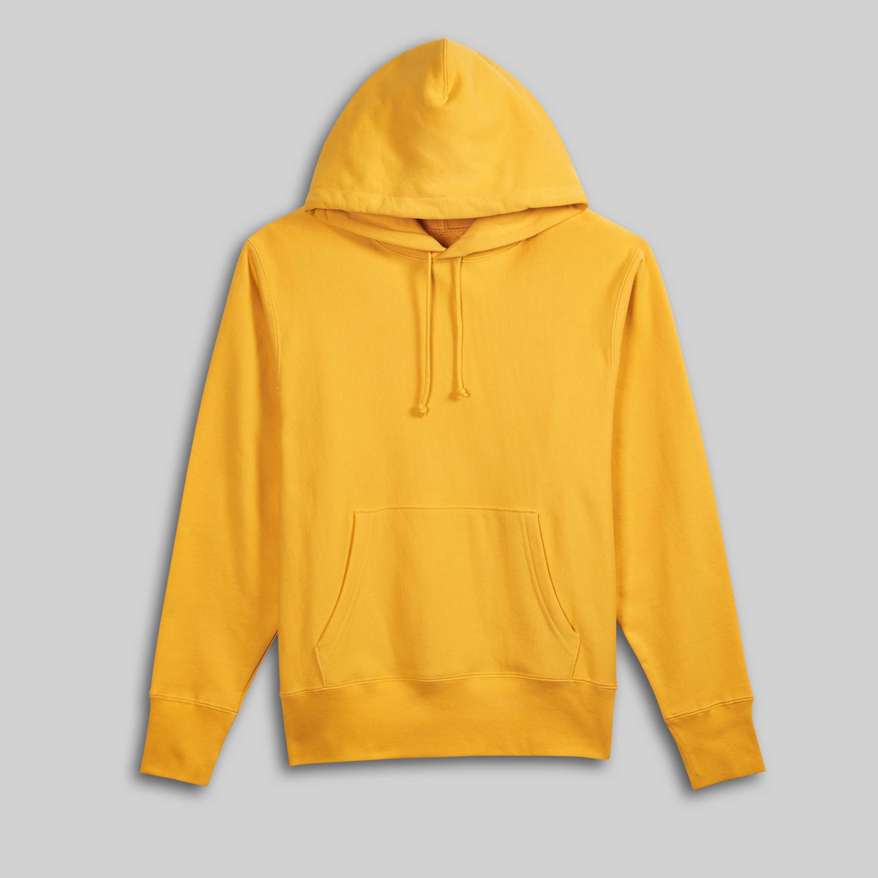 Blank Hoodie Yellow 500 GSM Relaxed Fit – House Of Blanks