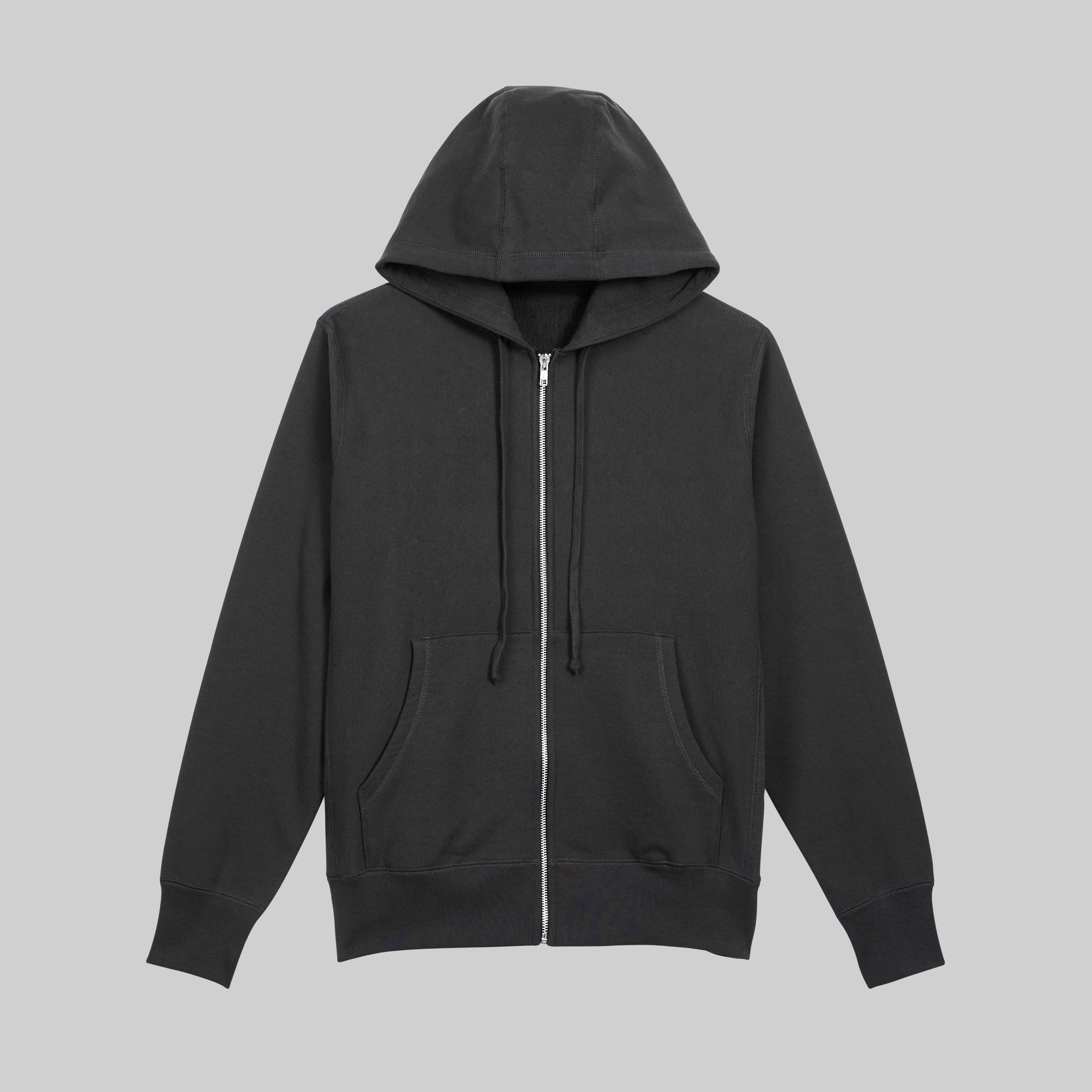 House of Blanks off-black 5002 zip hooded sweatshirt