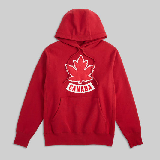 VINTAGE MAPLE LEAF HOODED SWEATSHIRT