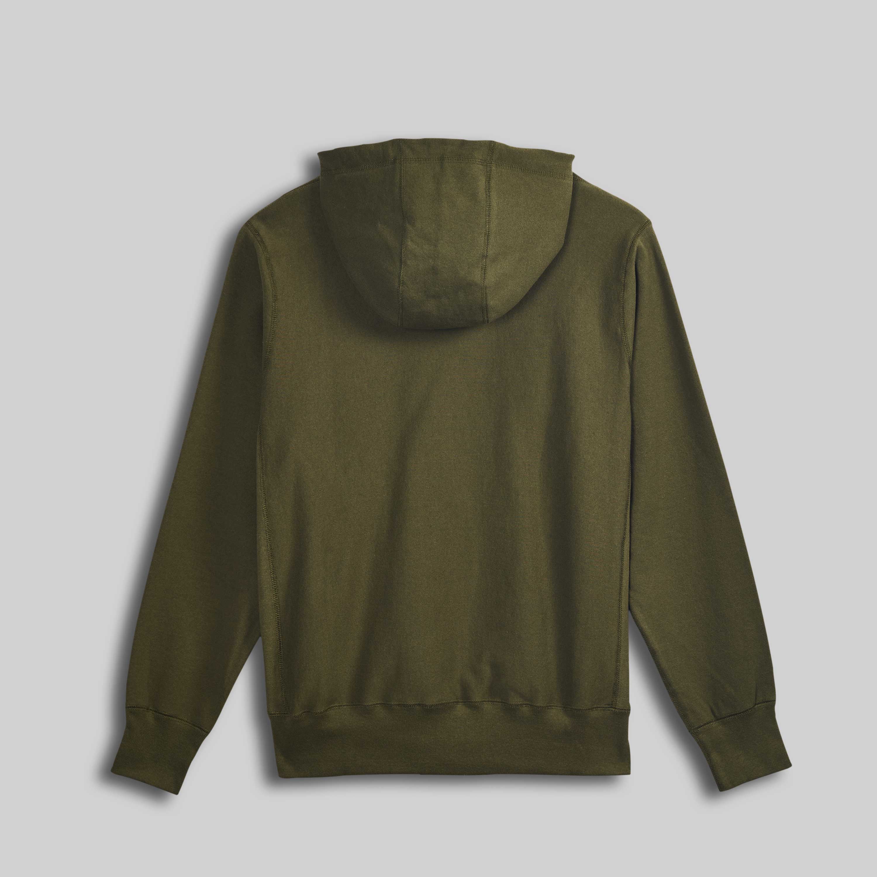 Hooded Sweatshirt Olive Drab 400 GSM Fleece House Of Blanks