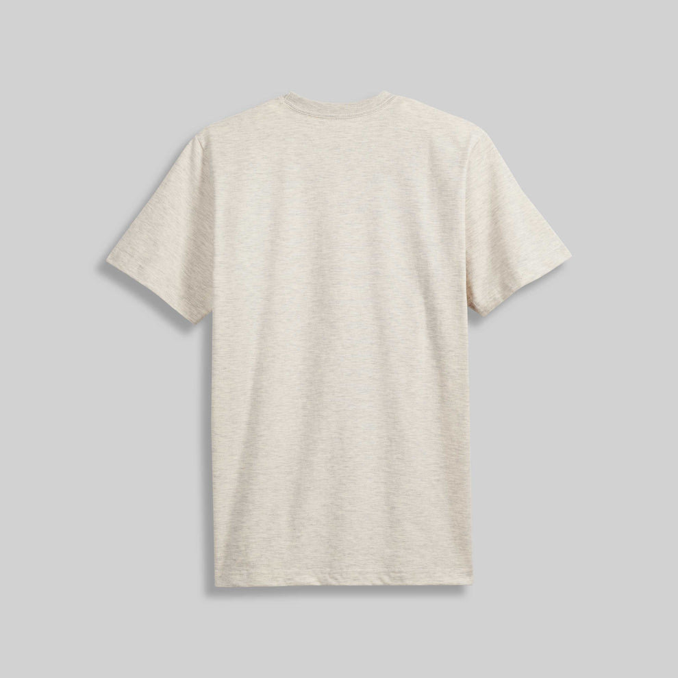 Blank Heavyweight T-shirt Heather Oatmeal 275 GSM – House Of Blanks
