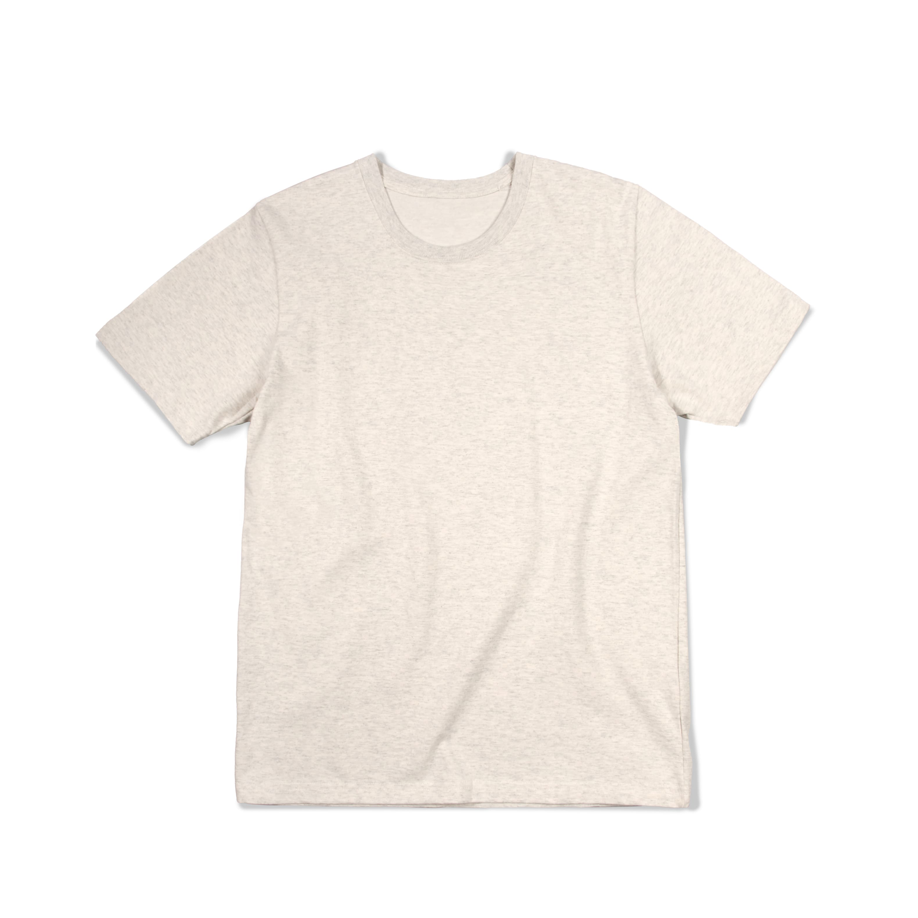 Blank Heavyweight T-shirt Heather Oatmeal 275 GSM – House Of Blanks